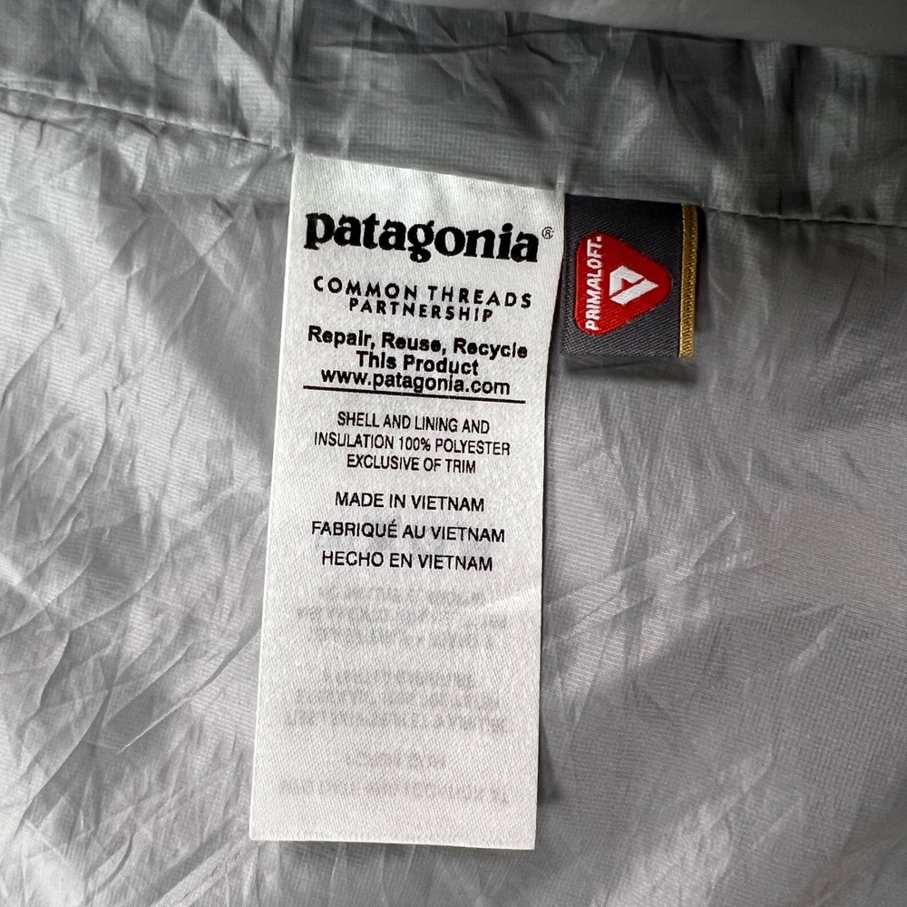 Patagonia Nano Puff Jacket Women M Gray Full Zip Puffer Outdoor x Jack Daniels - Picture 7 of 11